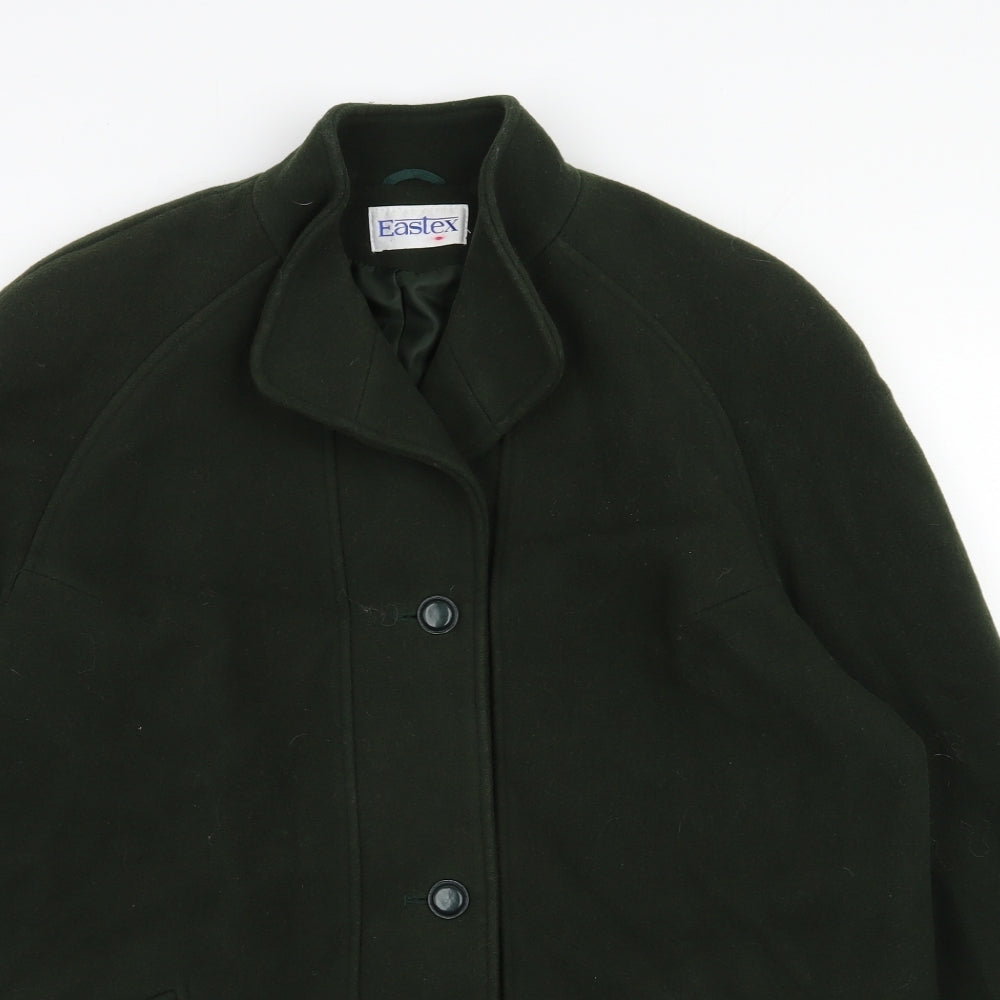 Eastex Womens Green   Pea Coat Coat Size 16  Button