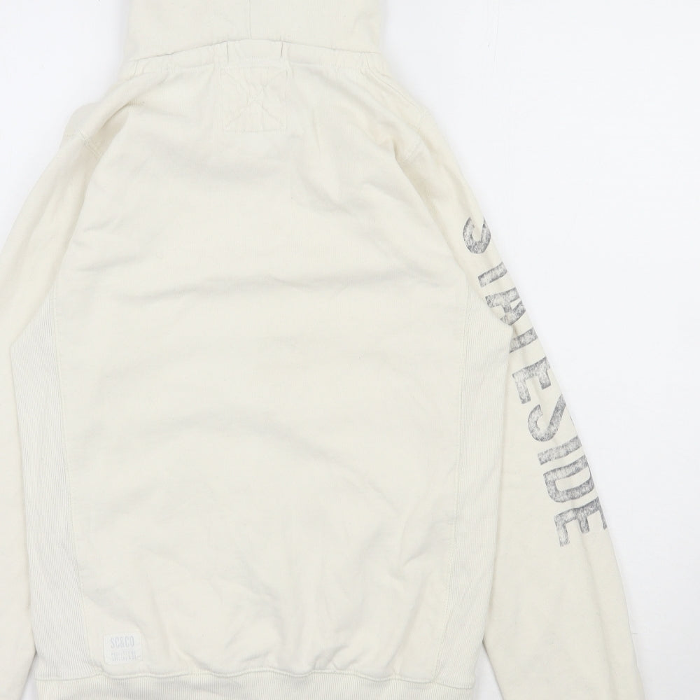 SoulCal&Co Womens Ivory  Cotton Pullover Hoodie Size 16  Pullover