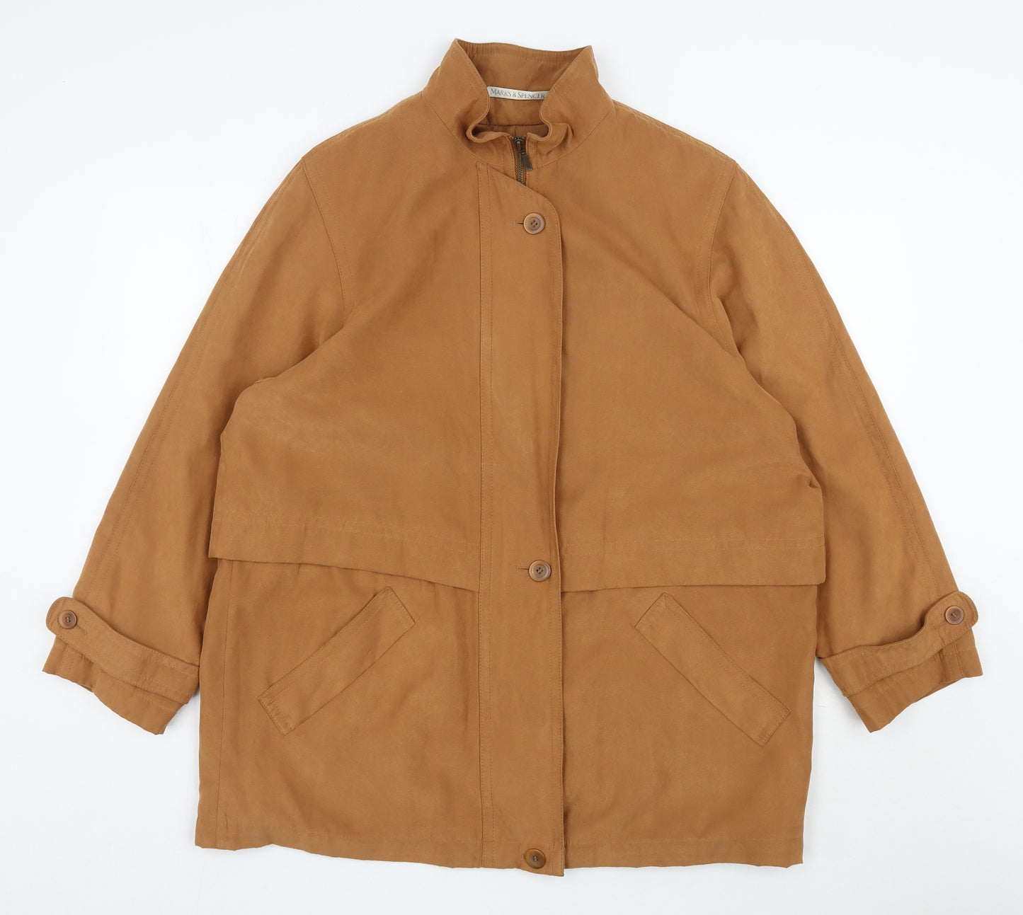 Marks and Spencer Womens Brown   Jacket  Size 18  Zip