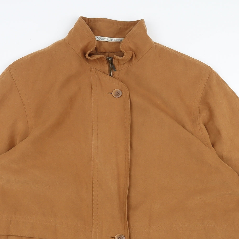 Marks and Spencer Womens Brown   Jacket  Size 18  Zip
