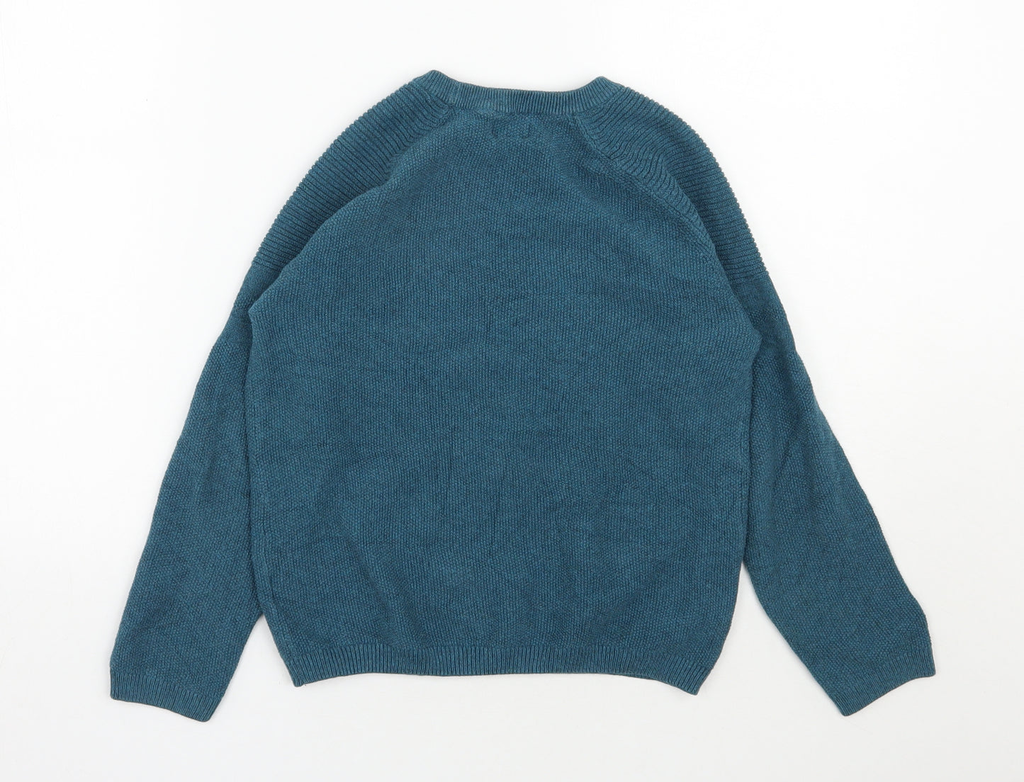 NEXT Boys Blue Round Neck  Cotton Pullover Jumper Size 9 Years  Pullover