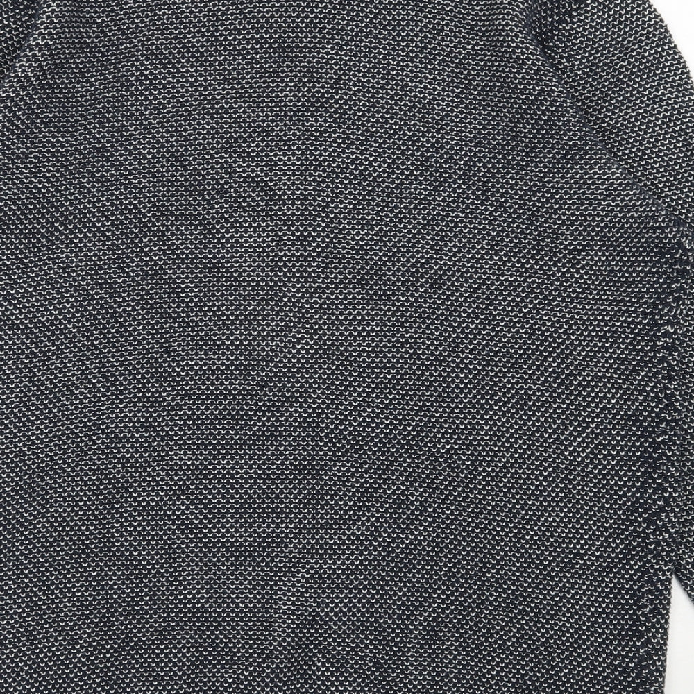 Selected Homme Mens Blue Round Neck  Cotton Pullover Jumper Size XL