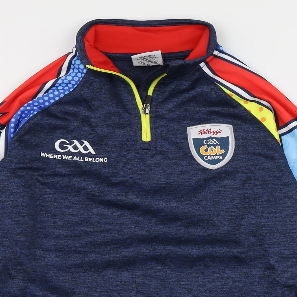 Masita Boys Multicoloured Crew Neck  100% Polyester Pullover Jumper Size 11-12 Years  Zip