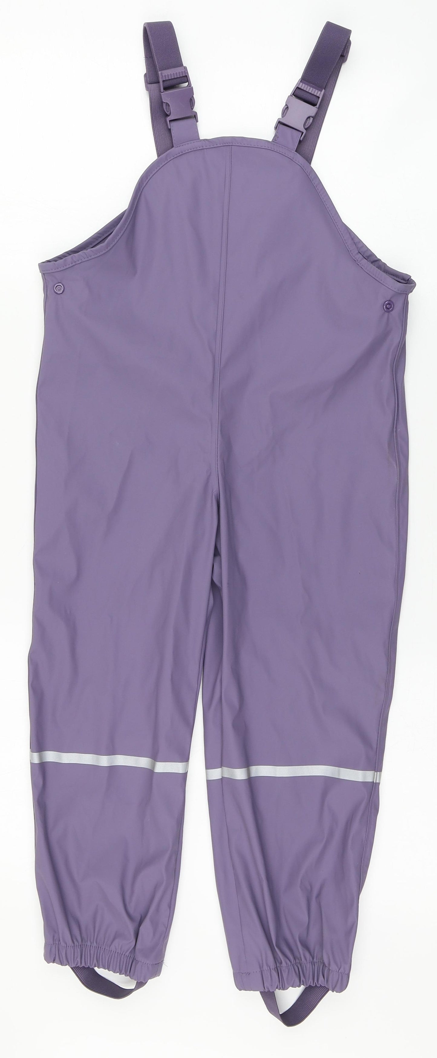 Lupilu Girls Purple  Polyester Dungarees Trousers Size 6 Years  Regular Buckle - Rain Outdoor Overall