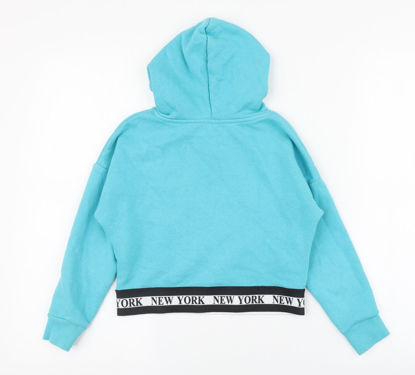 Dunnes Stores Girls Blue Round Neck  Cotton Pullover Jumper Size 7-8 Years  Pullover - New York USA