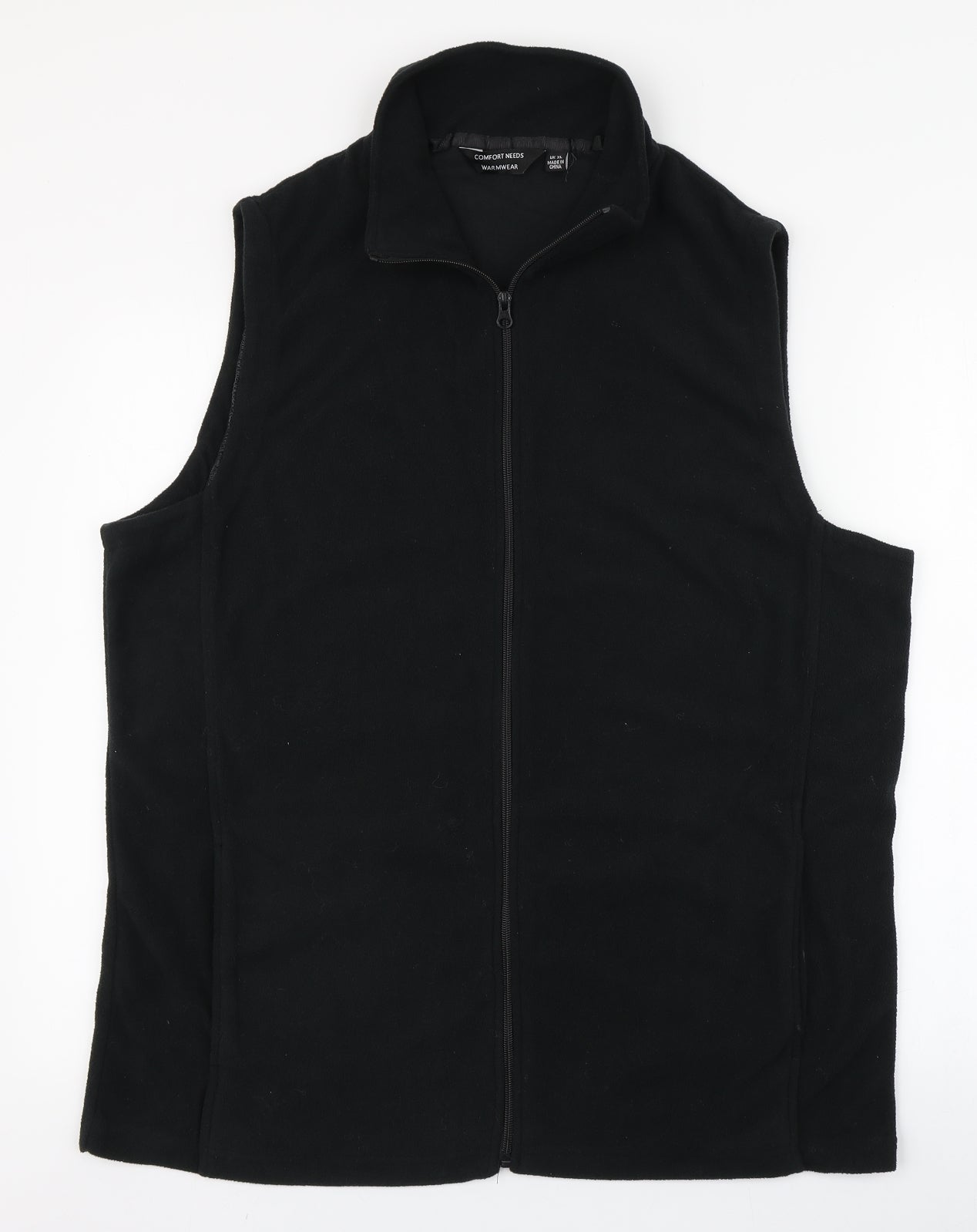 Comfort Needs Mens Black   Gilet Jacket Size XL  Zip