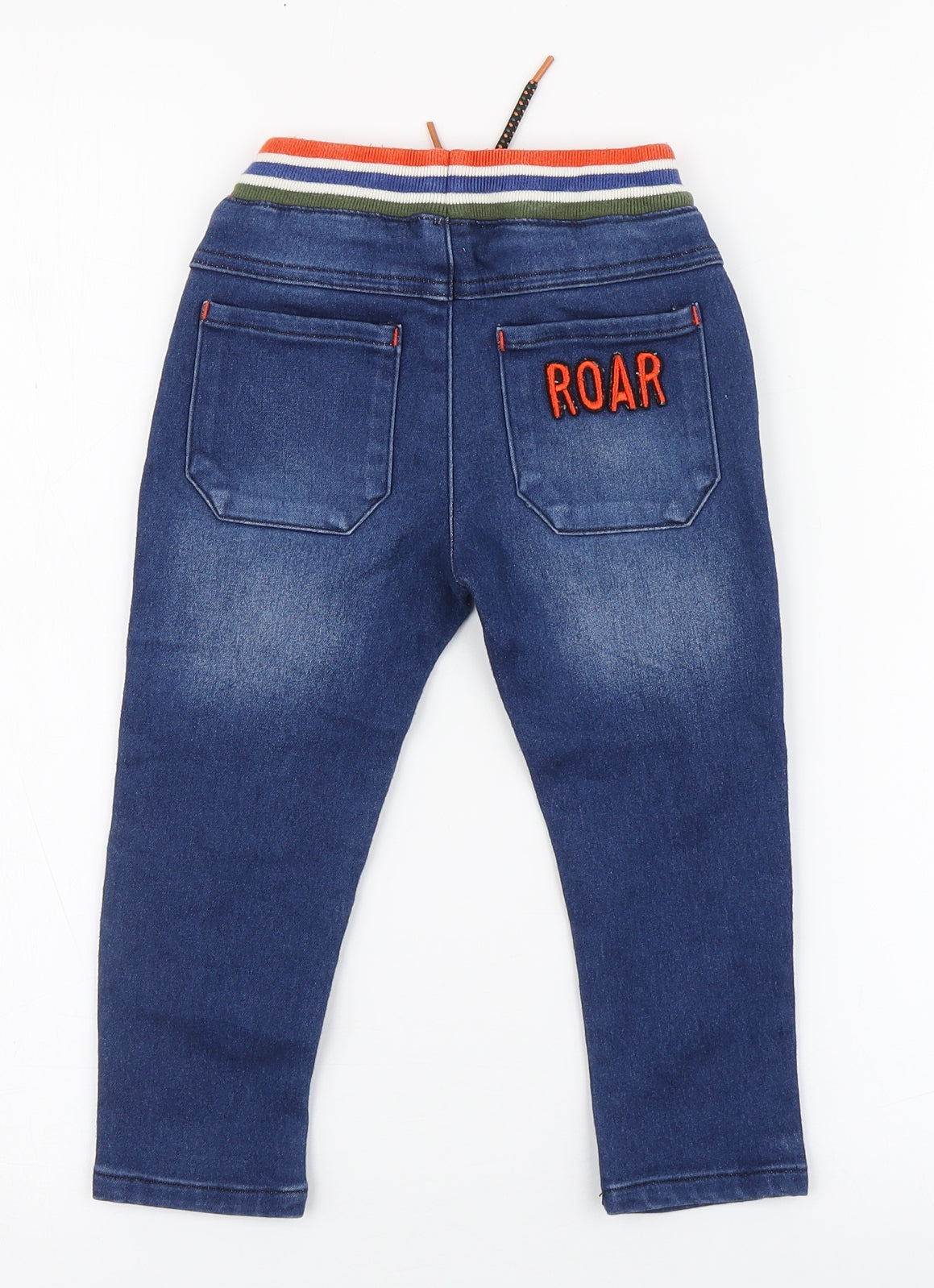 NEXT Boys Blue  Cotton Jogger Jeans Size 24 Months  Pullover - Tiger