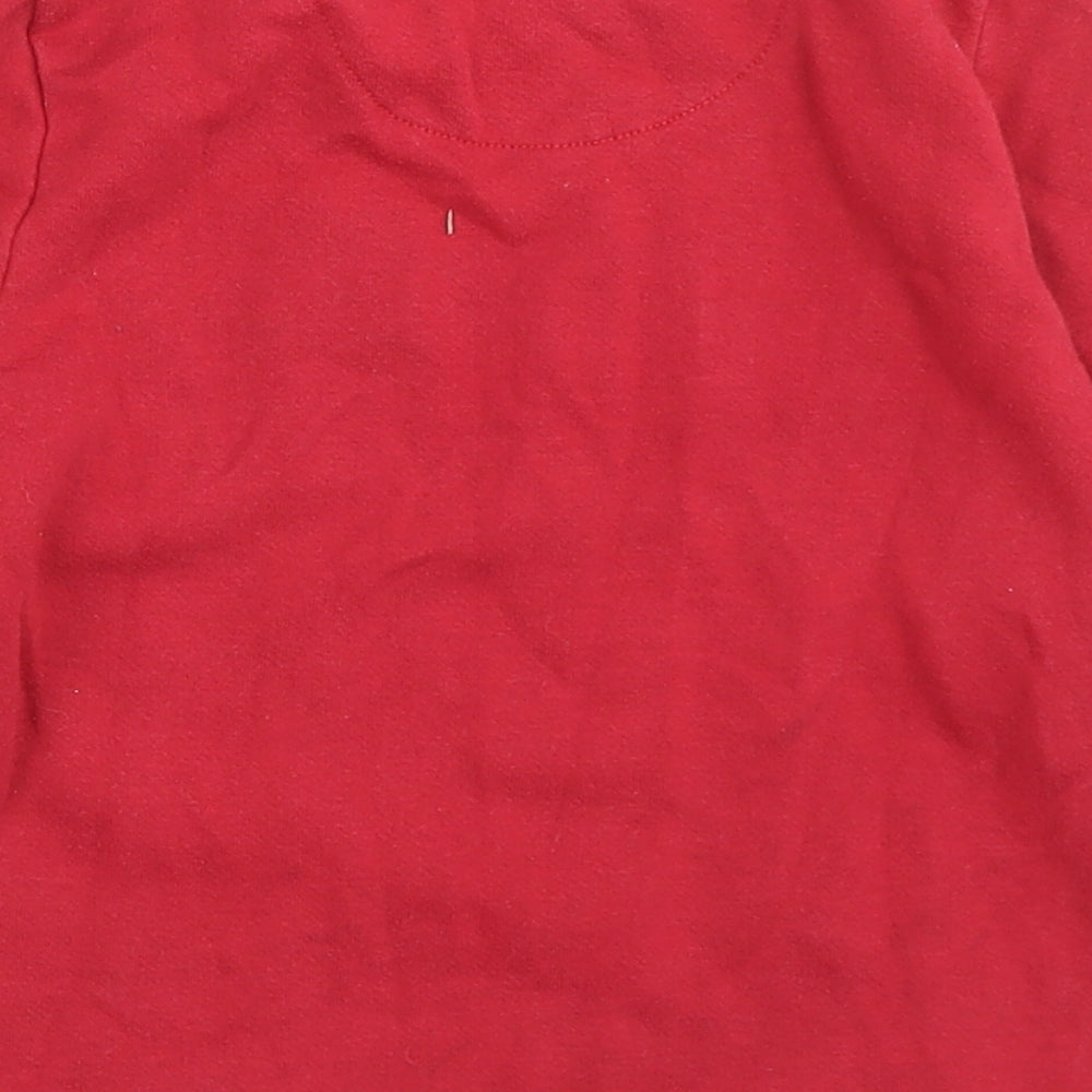 Primark Boys Red  Cotton Pullover Sweatshirt Size 4-5 Years   - Brave