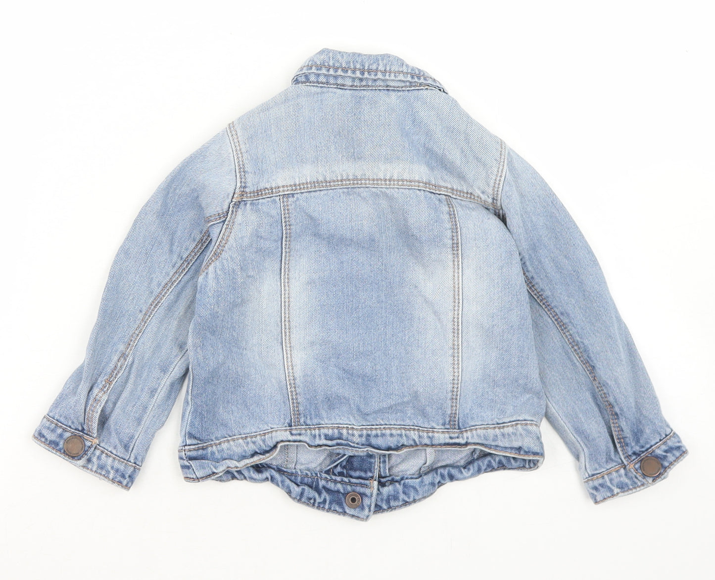 NEXT Girls Blue   Jacket  Size 18-24 Months   Snap