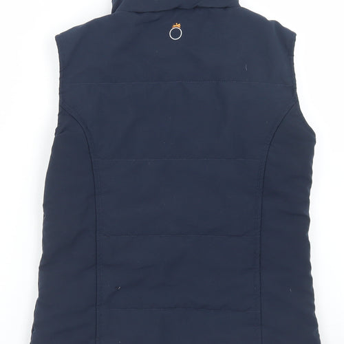 DECATHLON Girls Blue   Gilet Jacket Size 10 Years  Zip