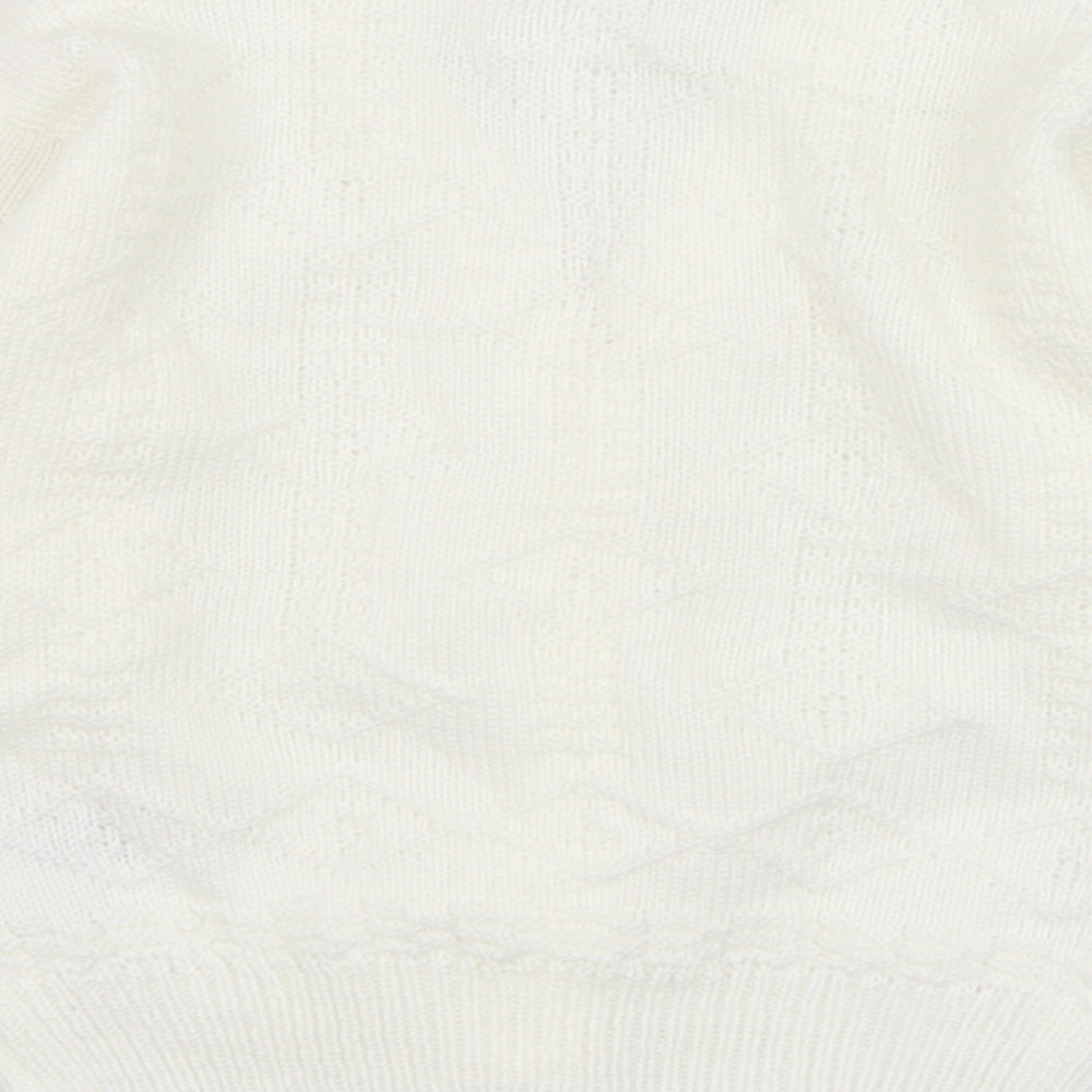 Dunnes Stores Baby Ivory  Acrylic Cardigan Jumper Size 0-3 Months  Button