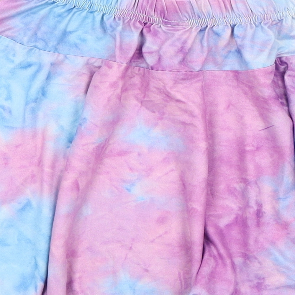 SheIn Girls Multicoloured  Polyester Skater Skirt Size 9-10 Years  Regular