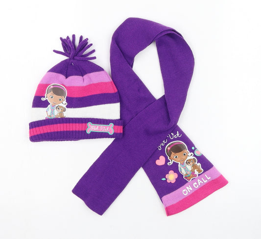 George Girls Purple  Acrylic Scarf Scarves & Wraps Size Regular  - Doc Mcstuffins