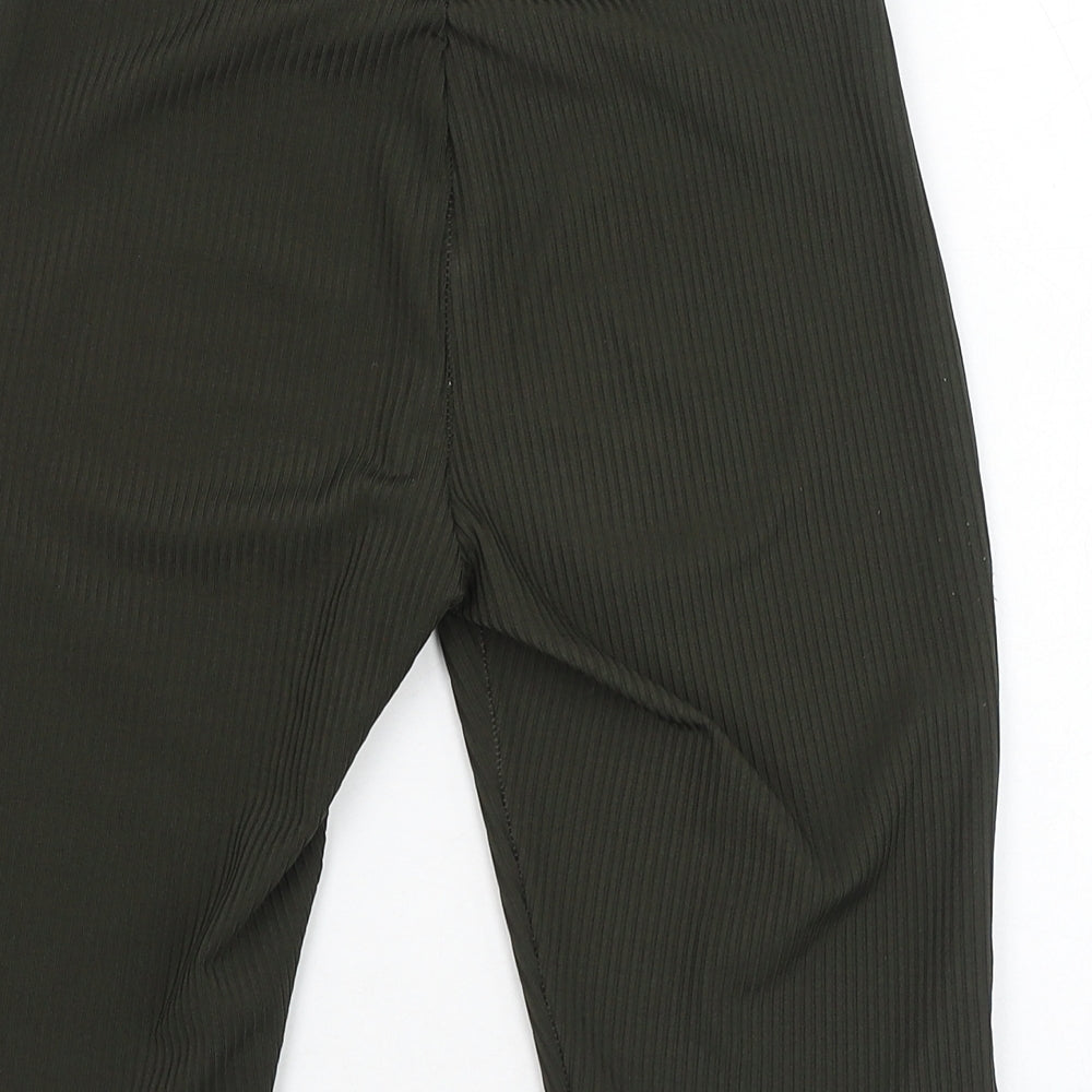 Primark Womens Green  Polyester Compression Shorts Size 4 L10 in Regular  - Cycling shorts