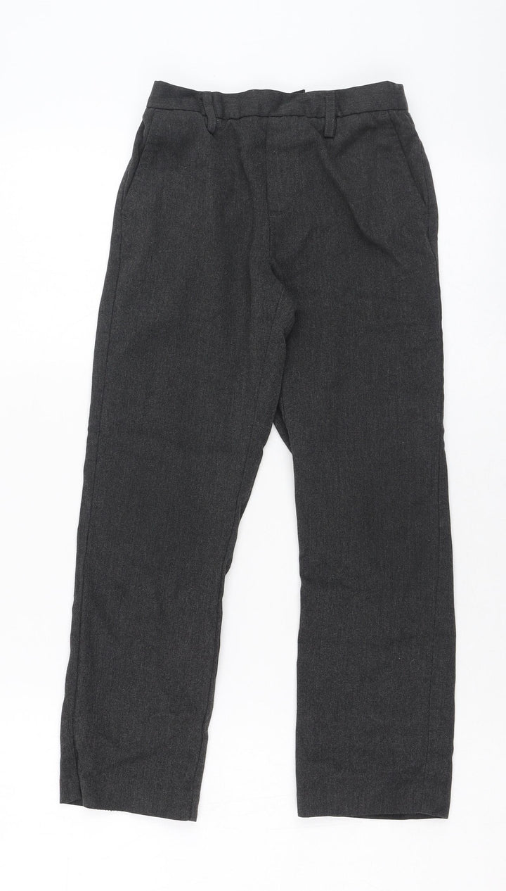 NEXT Boys Grey  Polyester Dress Pants Trousers Size 9 Months  Regular Pullover - School