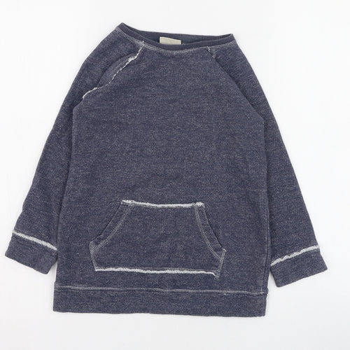 NEXT Girls Blue  Cotton Pullover Sweatshirt Size 6 Years  Pullover