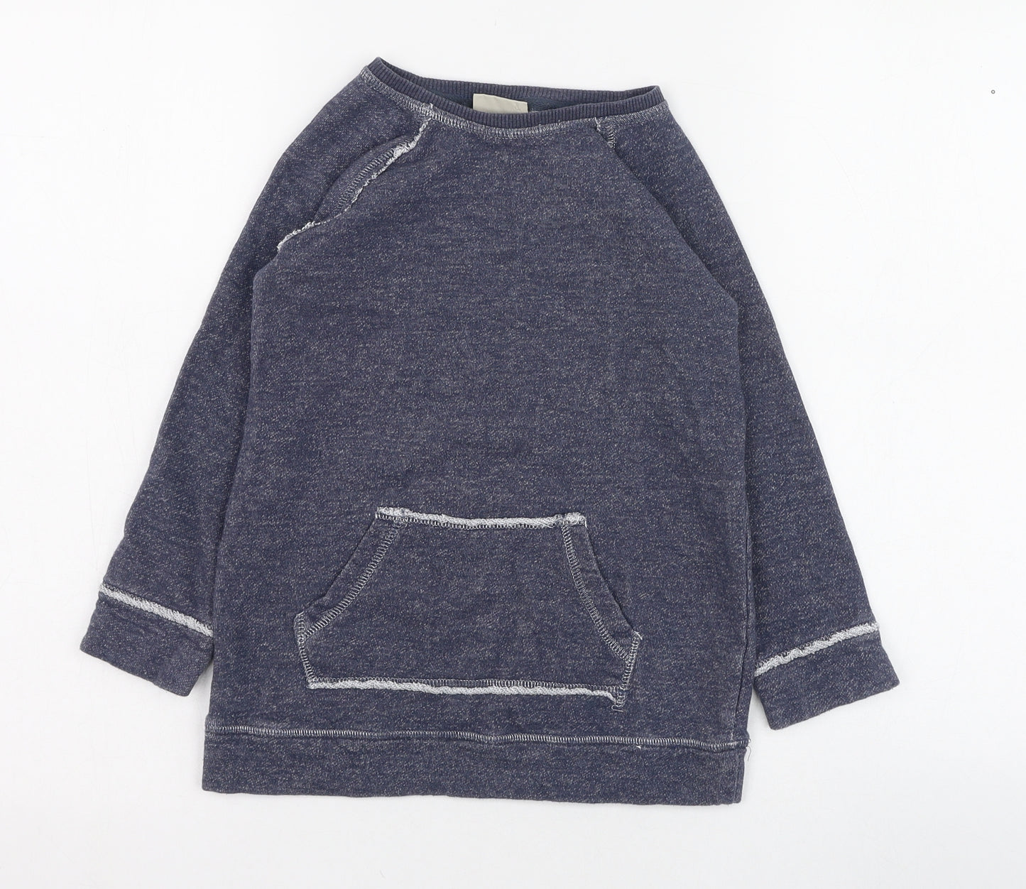 NEXT Girls Blue  Cotton Pullover Sweatshirt Size 6 Years  Pullover