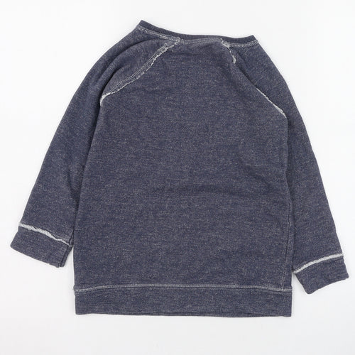 NEXT Girls Blue  Cotton Pullover Sweatshirt Size 6 Years  Pullover
