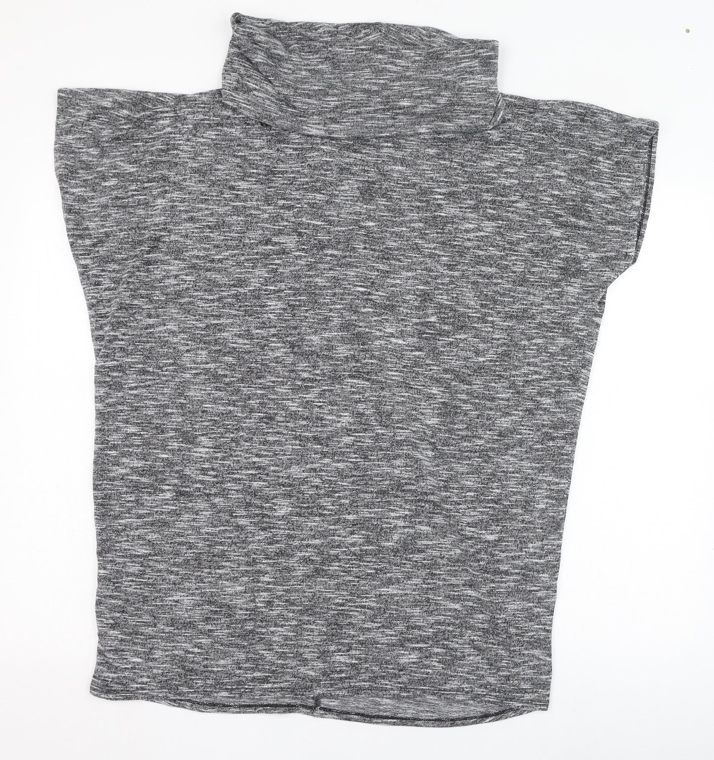 Papaya Womens Grey Roll Neck  Polyester Pullover Jumper Size 14