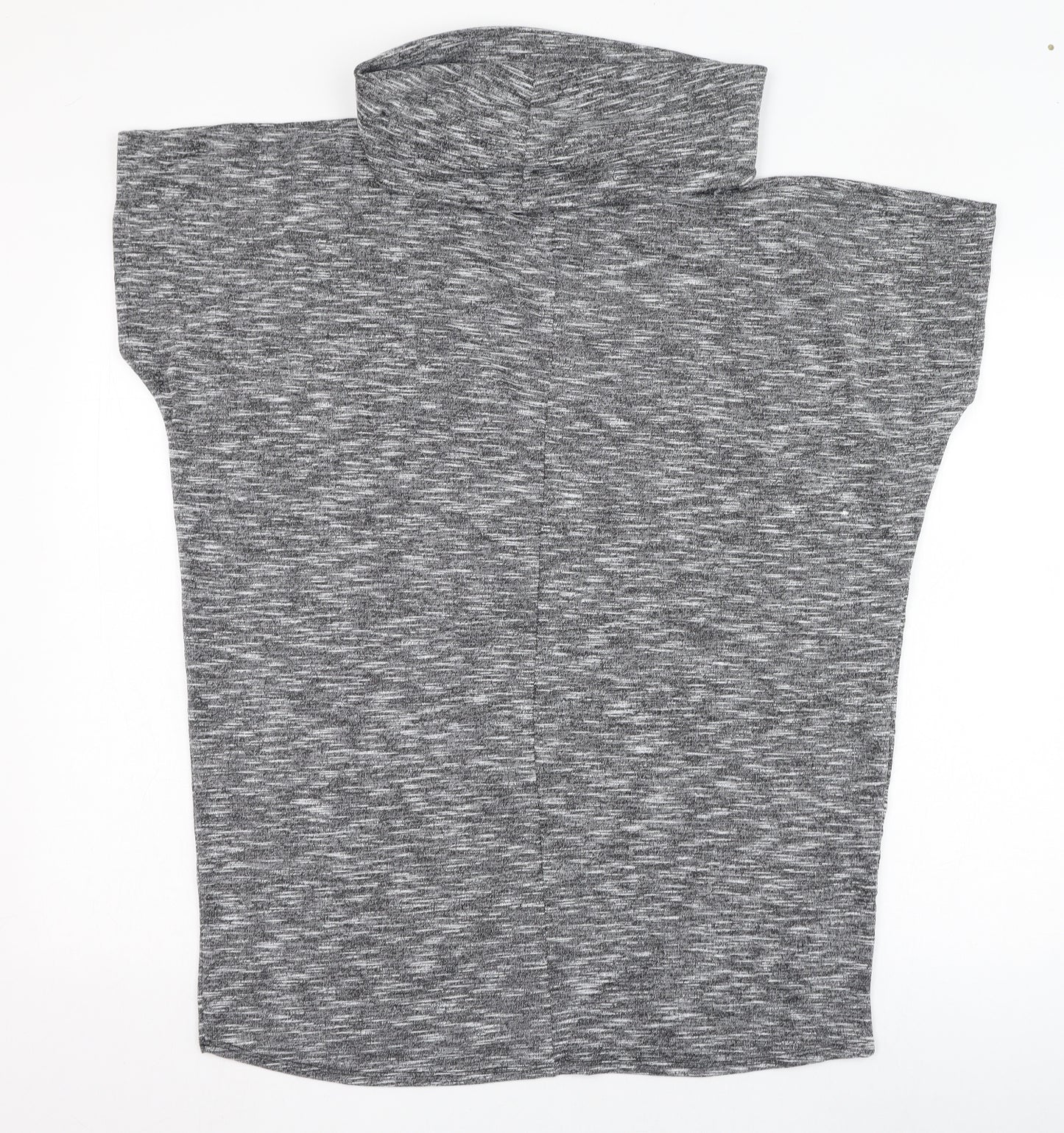 Papaya Womens Grey Roll Neck  Polyester Pullover Jumper Size 14