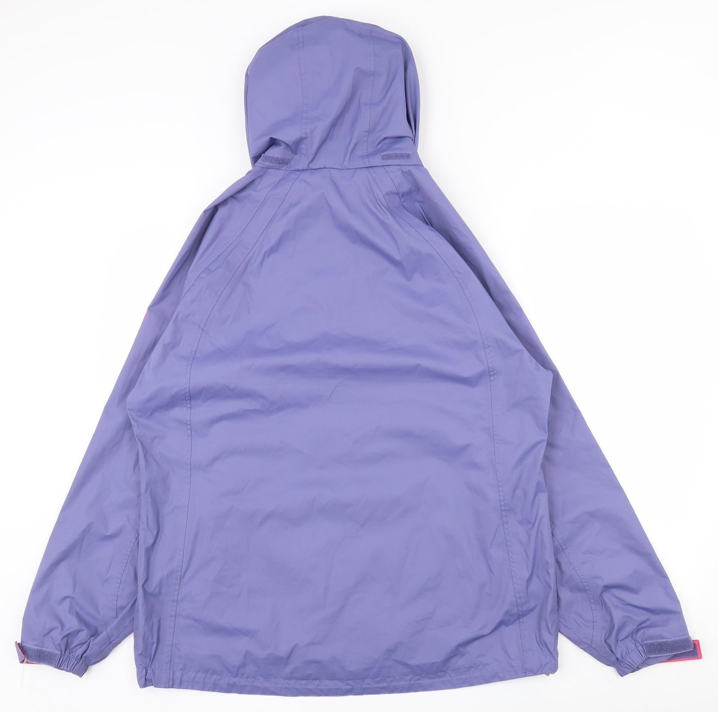 Jack Turphy Womens Purple   Rain Coat Jacket Size 14  Zip - Pack away hood