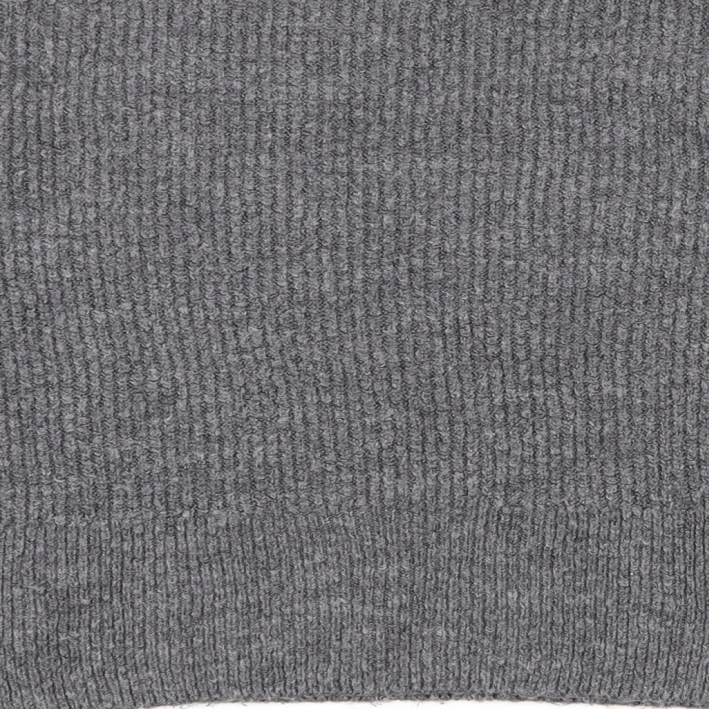 Marks and Spencer Womens Grey High Neck  Acrylic Pullover Jumper Size S   - Flared sleeves