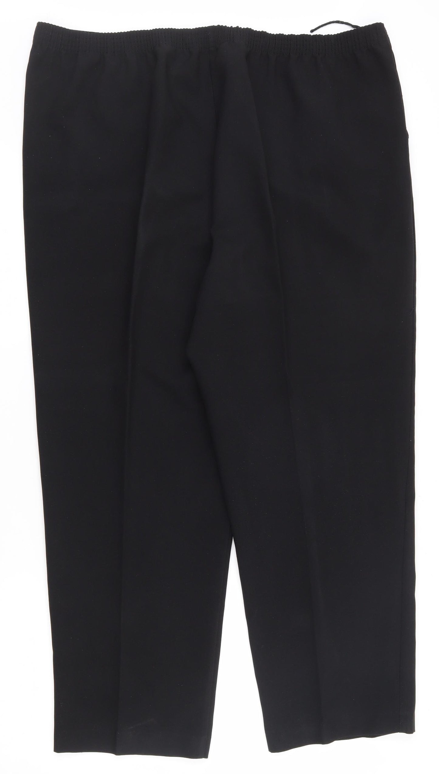 Bonmarché Womens Black  Polyester Trousers  Size 18 L26.5 in Regular