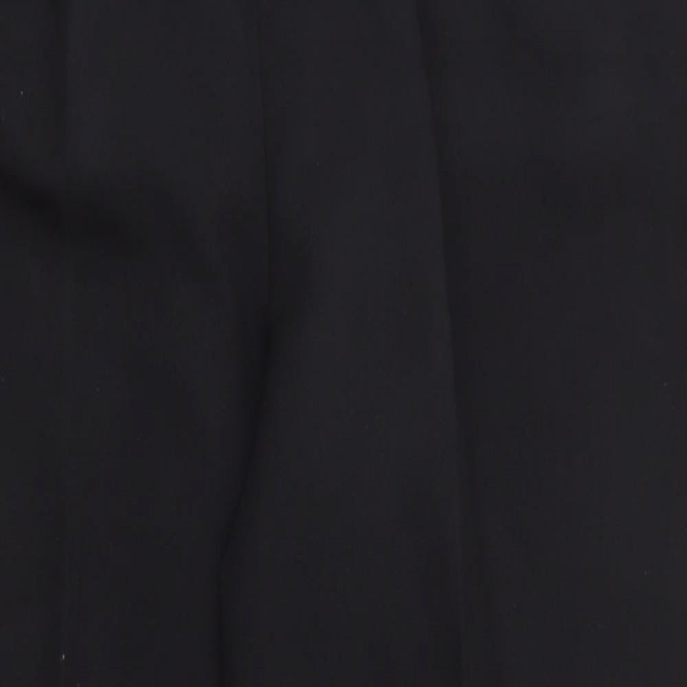 Bonmarché Womens Black  Polyester Trousers  Size 18 L26.5 in Regular
