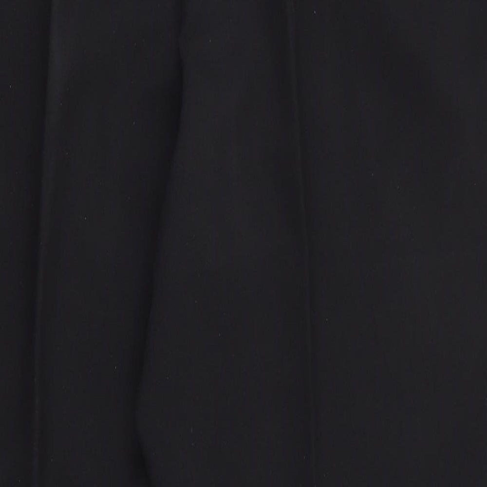 Bonmarché Womens Black  Polyester Trousers  Size 18 L26.5 in Regular