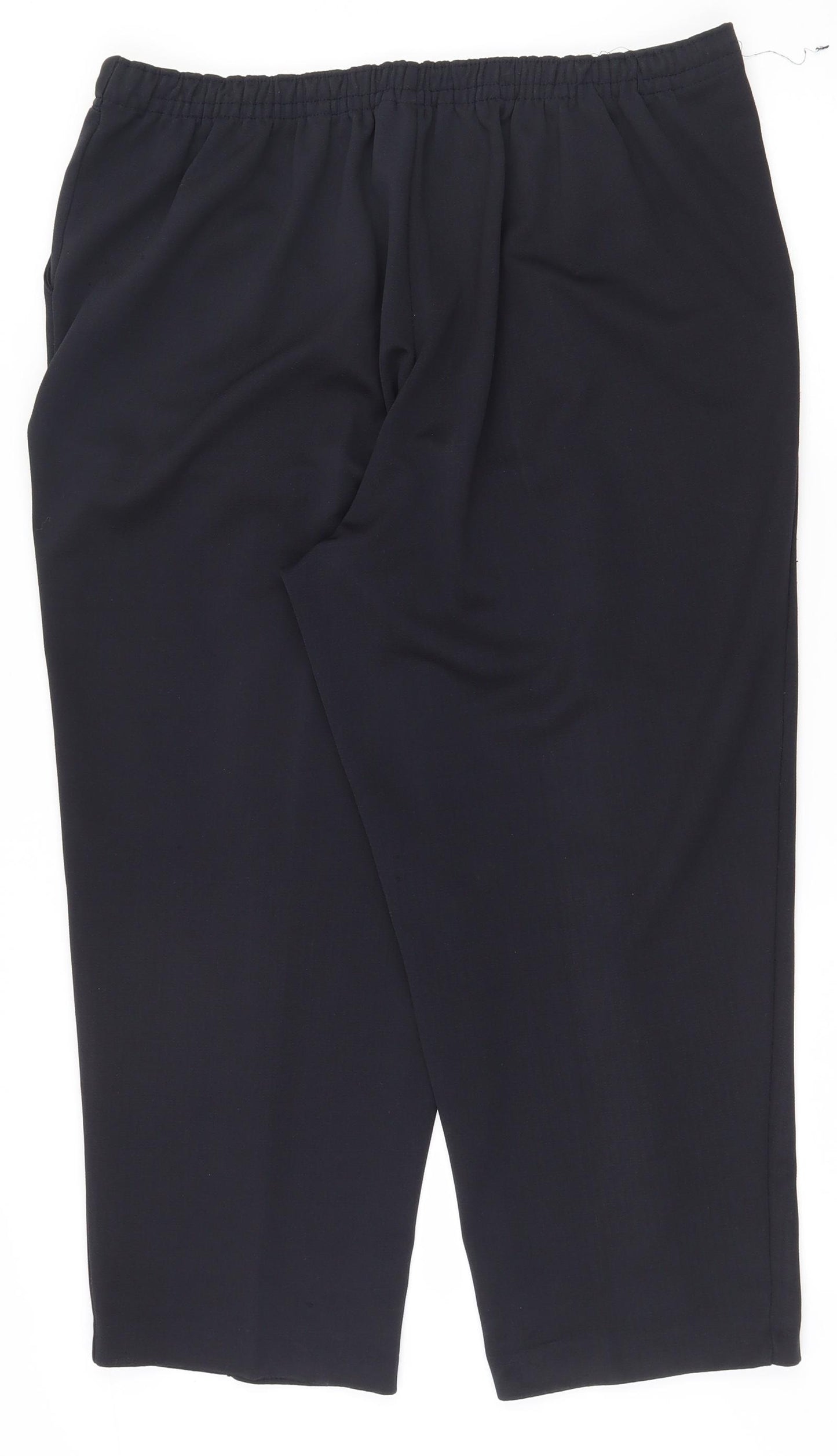 Bonmarché Womens Black  Polyester Trousers  Size 18 L24 in Regular