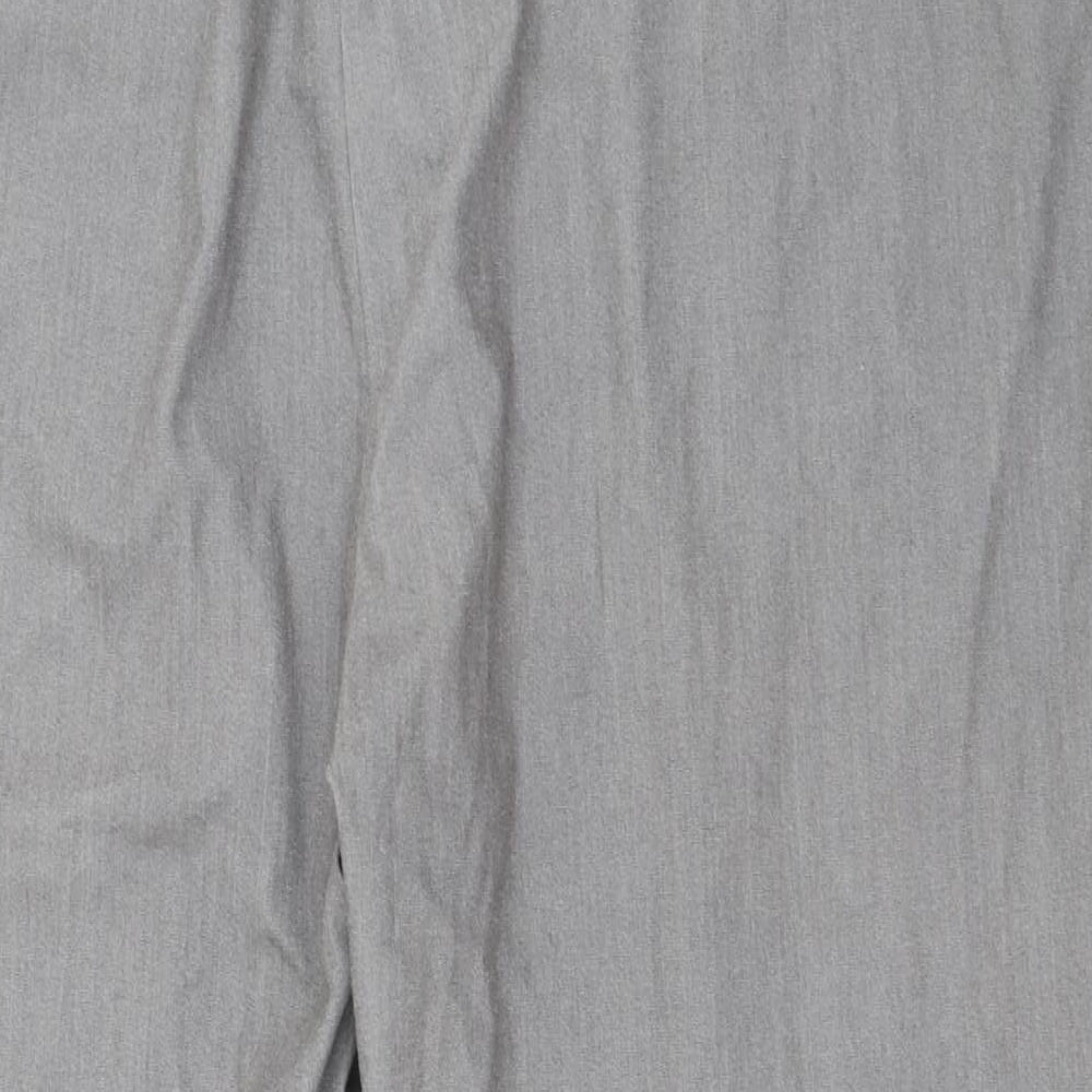 Tailored Womens Grey  Polyester Trousers  Size 22 L27 in Regular Tie