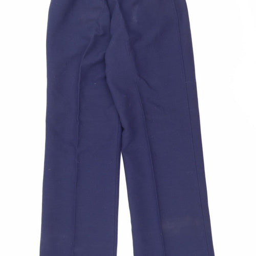 St michael Womens Blue  Polyester Trousers  Size 12 L31 in Regular Button
