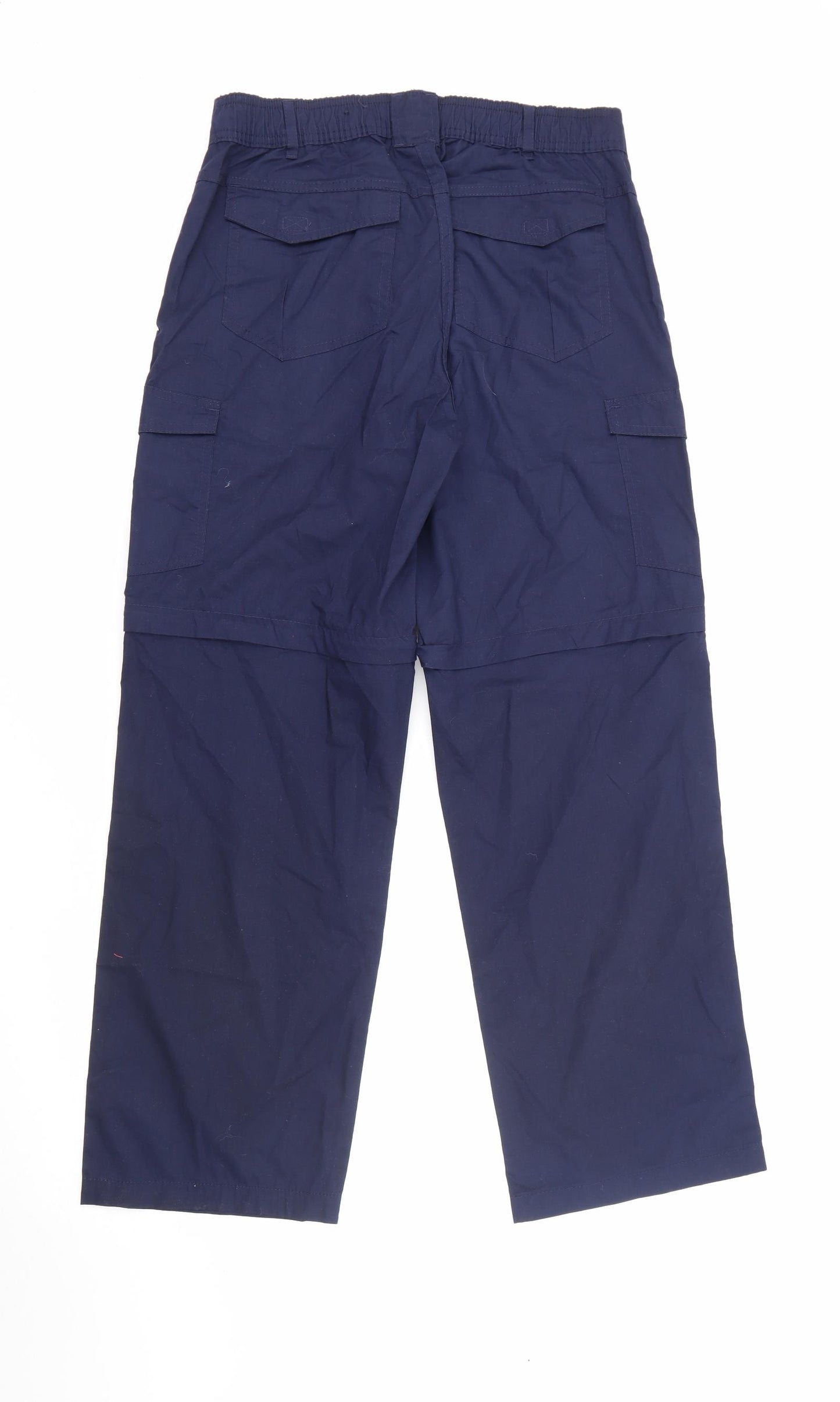Hi Gear Womens Blue  Polyester Cargo Trousers Size 10 L26 in Regular Button
