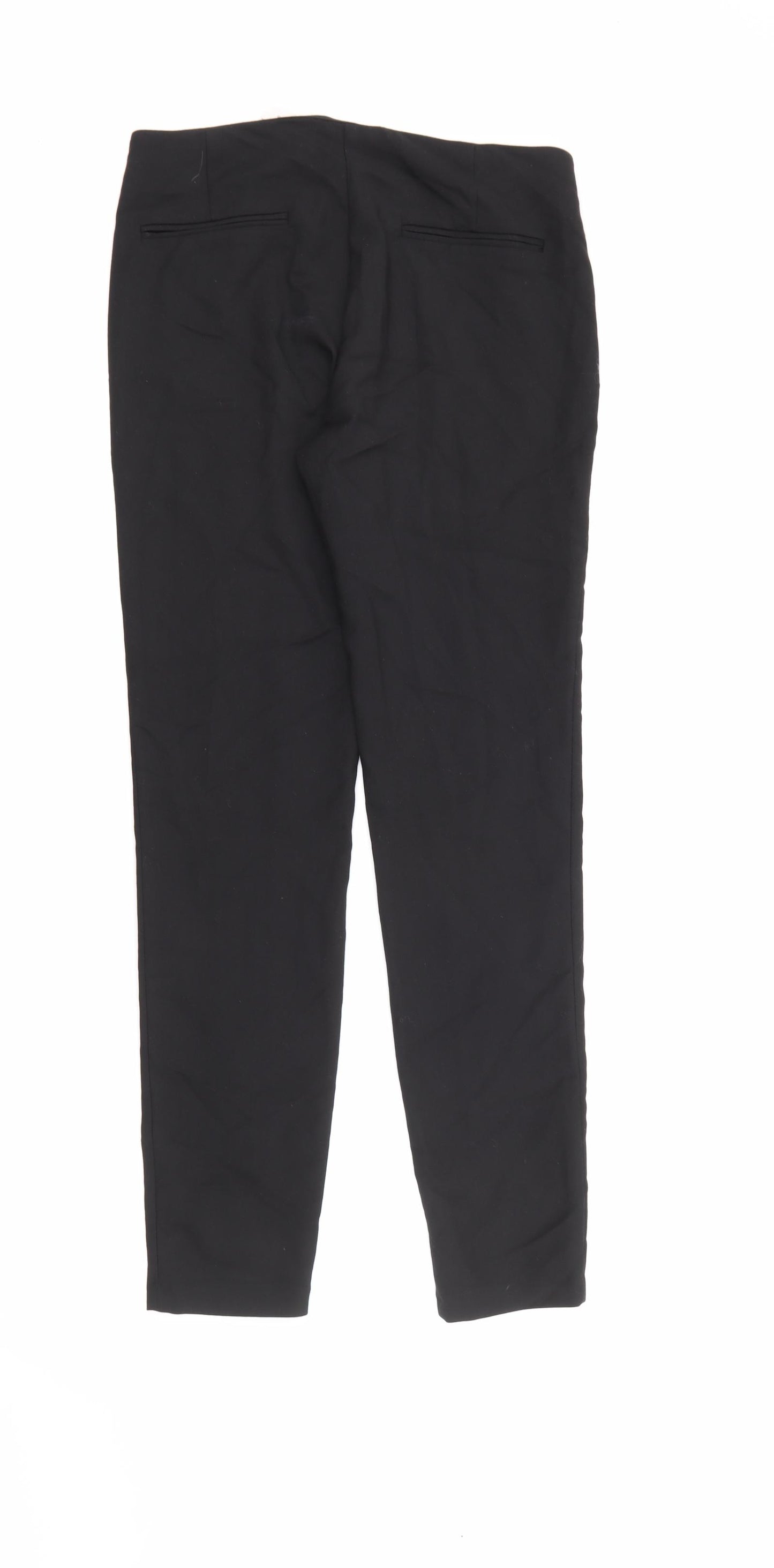 Zara Womens Black  Cotton Jegging Trousers Size S L27 in Regular
