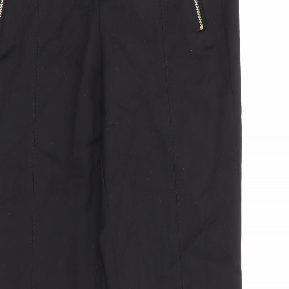 Zara Womens Black  Cotton Jegging Trousers Size S L27 in Regular