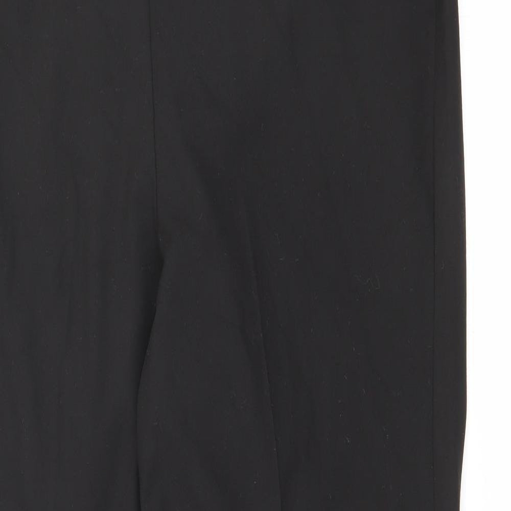 George Womens Black  Polyester Trousers  Size 14 L30 in Regular Zip