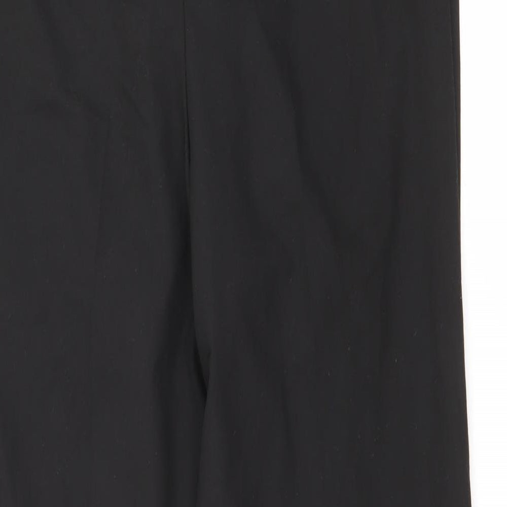 George Womens Black  Polyester Trousers  Size 14 L30 in Regular Zip