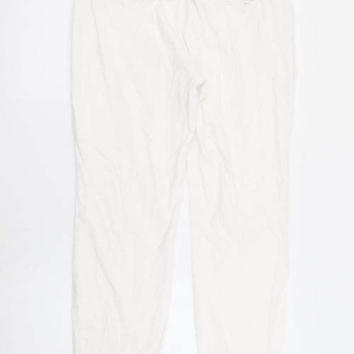 Wallis Womens White  Cotton Skinny Jeans Size 12 L26 in Regular Zip