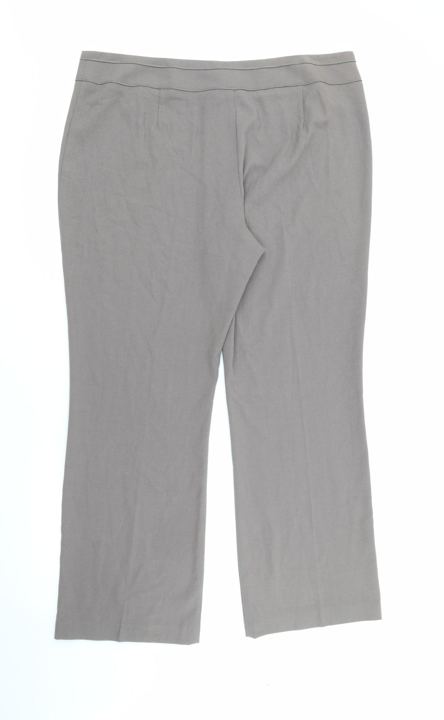 Bonmarché Womens Brown  Polyester Trousers  Size 18 L28 in Regular