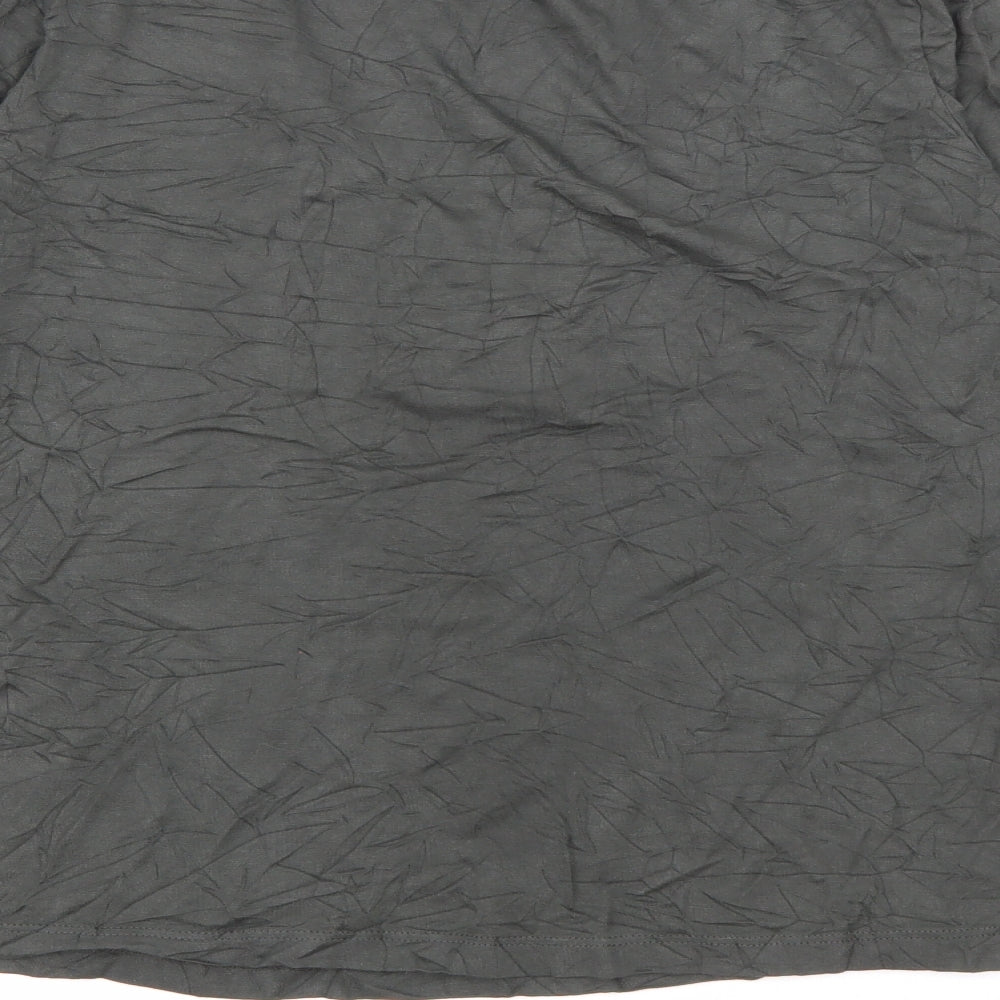 Per Una Womens Green V-Neck  Viscose Pullover Jumper Size 12