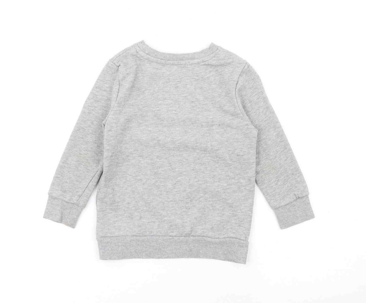 George Boys Grey  Cotton Pullover Sweatshirt Size 3-4 Years   - Dinosaur