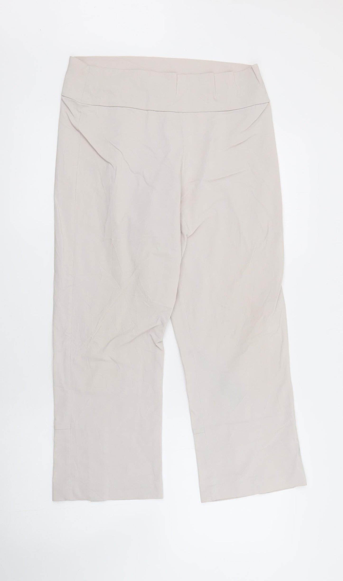 Blue Illusion Womens Beige  Viscose Pedal Pusher Leggings Size L L23 in