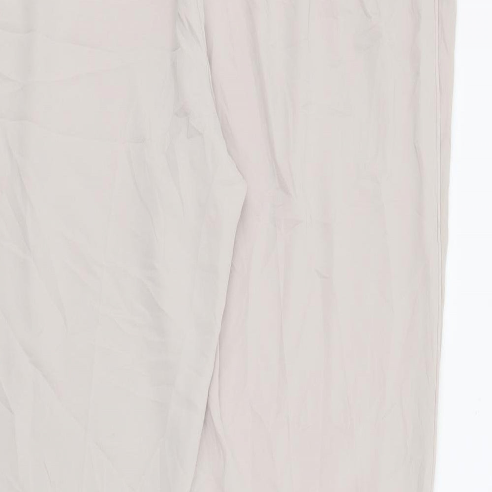 Wallis Womens Beige  Polyester Trousers  Size 18 L28 in Regular
