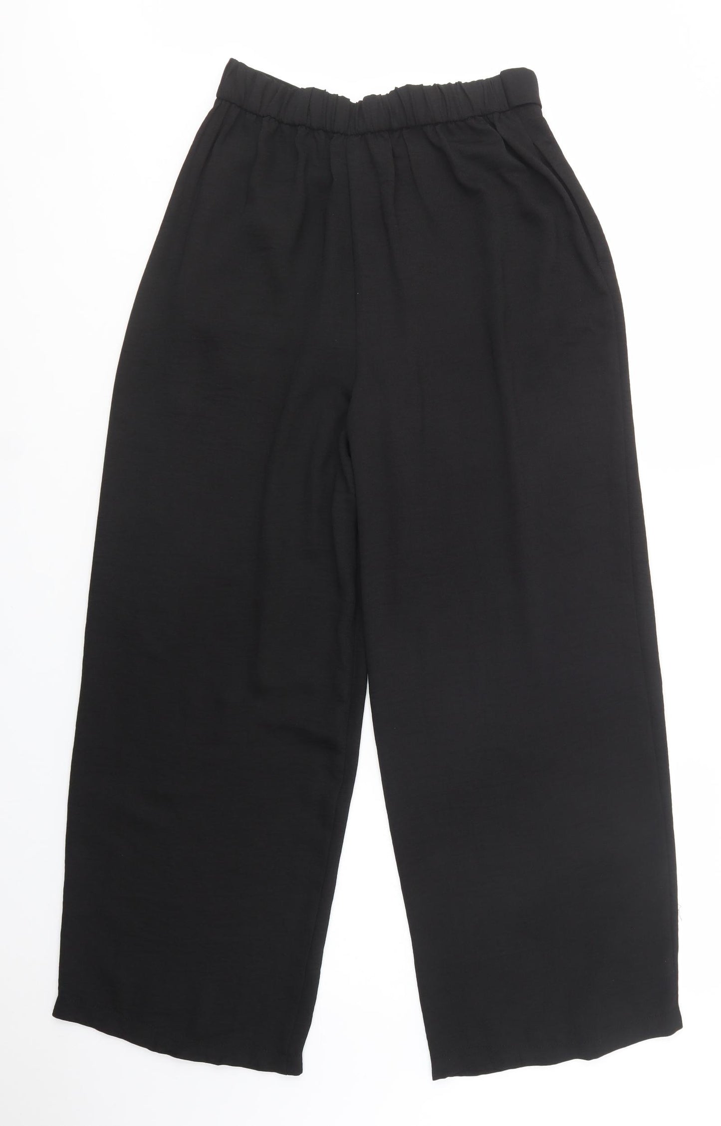 Et Vous Womens Black  Polyester Trousers  Size 10 L30 in Regular Tie