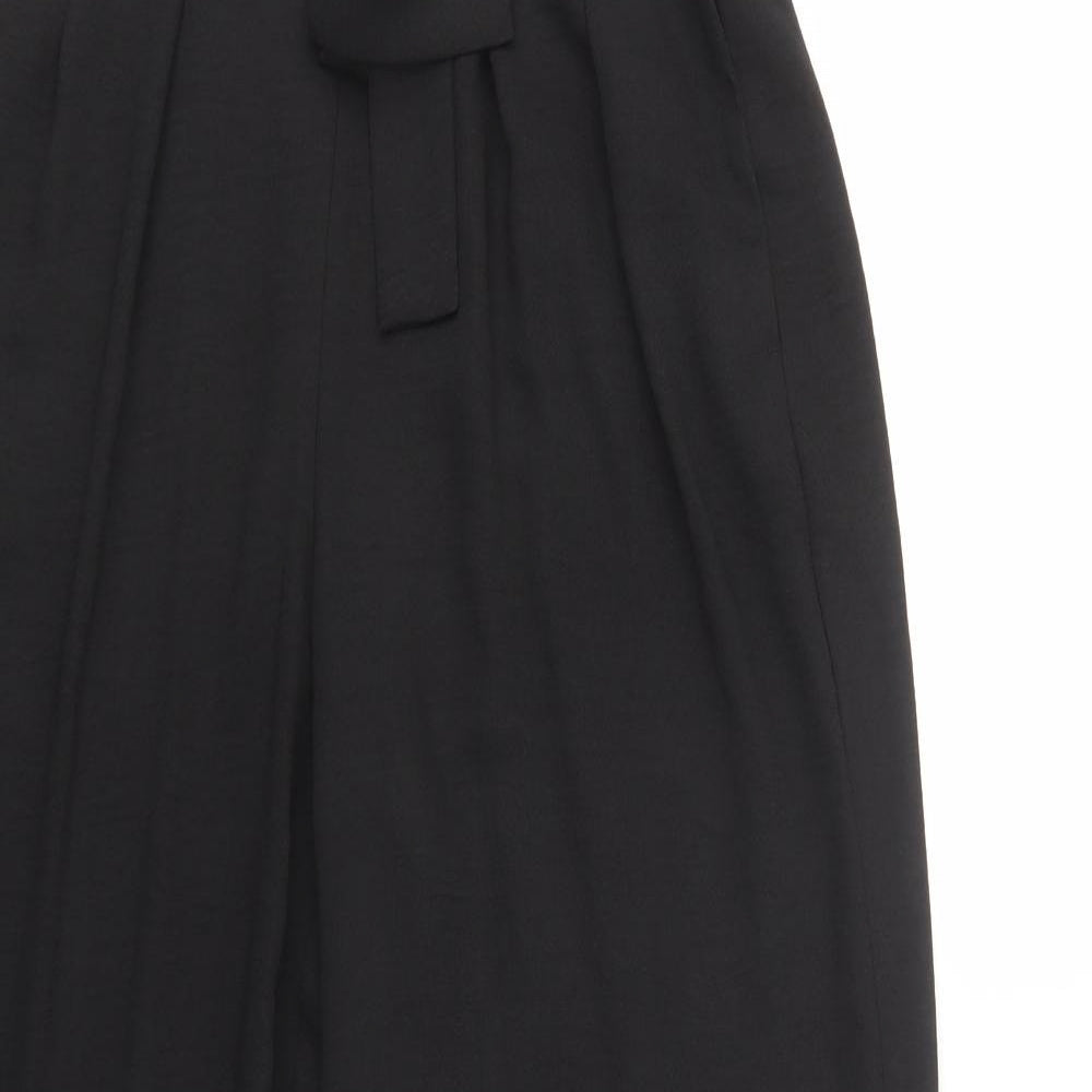 Et Vous Womens Black  Polyester Trousers  Size 10 L30 in Regular Tie