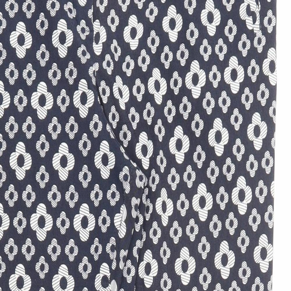 TU Womens Blue Floral Viscose Jegging Trousers Size 18 L31 in Regular