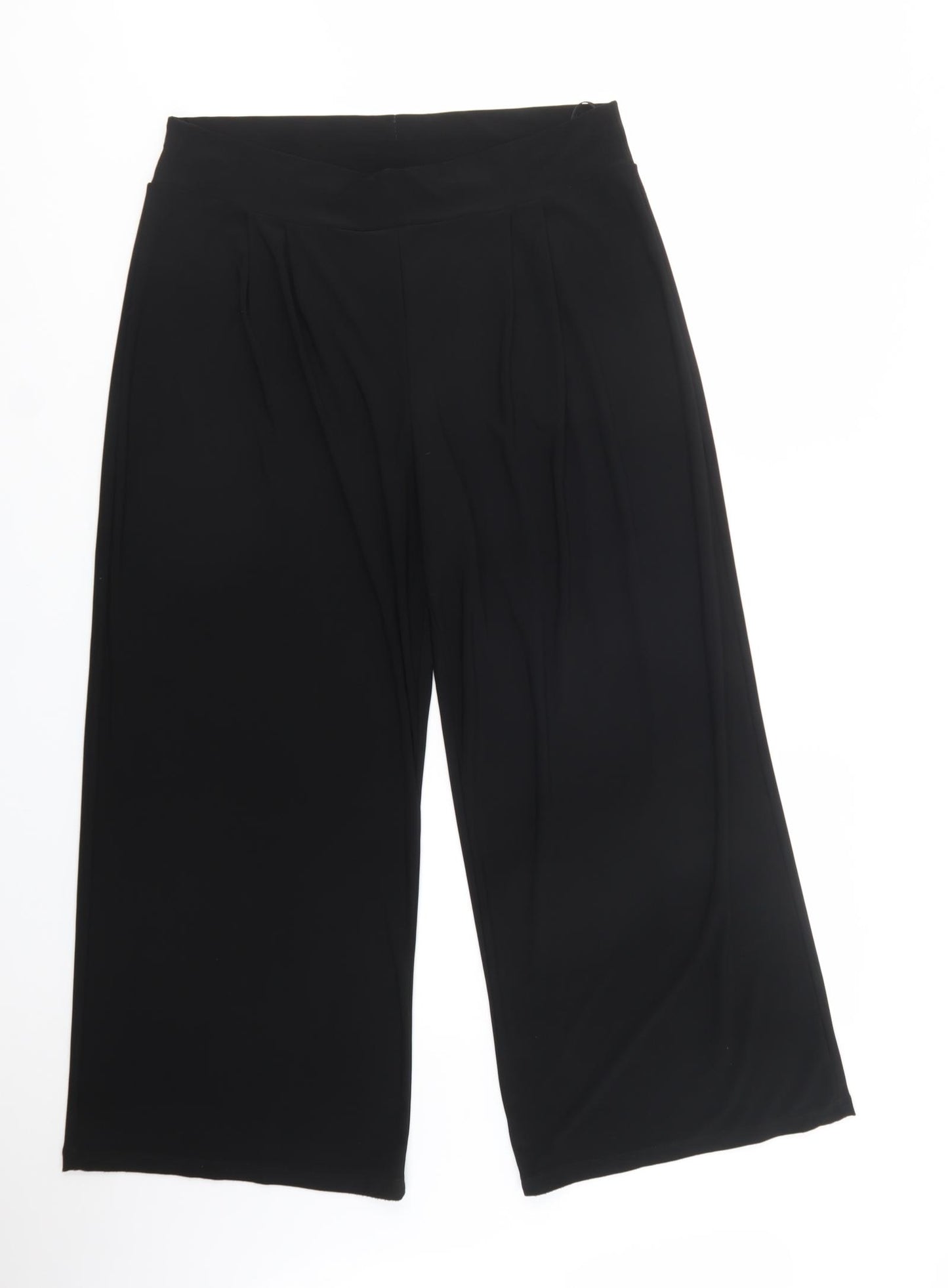 George Womens Black  Polyester Trousers  Size 16 L28 in Regular