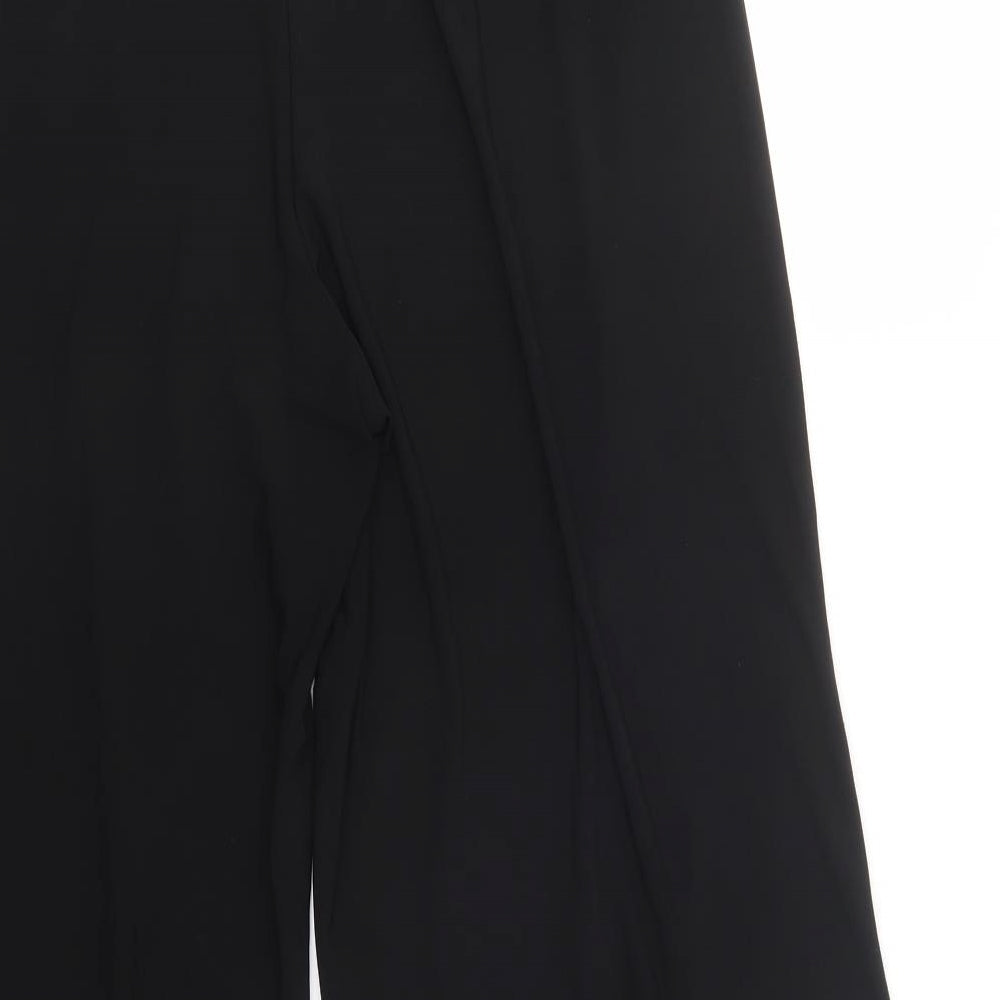 George Womens Black  Polyester Trousers  Size 16 L28 in Regular