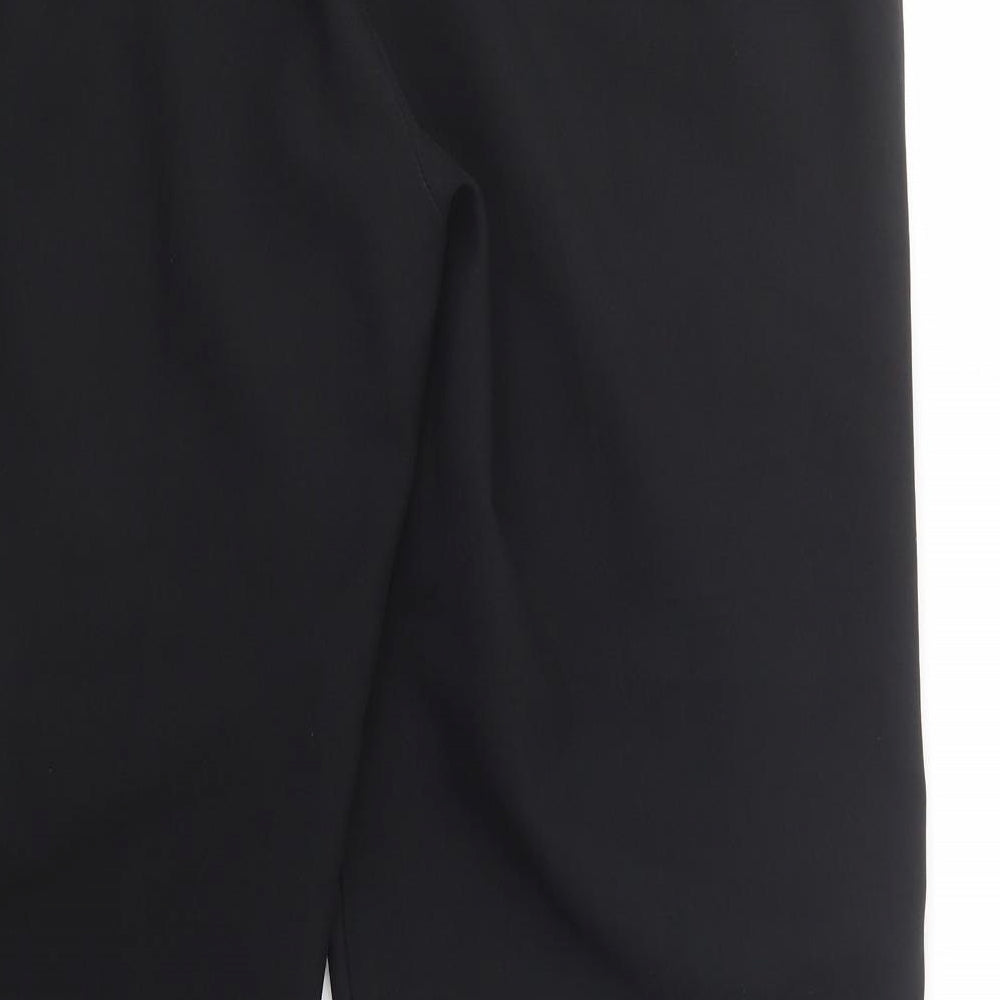Peacocks Womens Black  Polyester Dress Pants Trousers Size 16 L29 in Regular Button