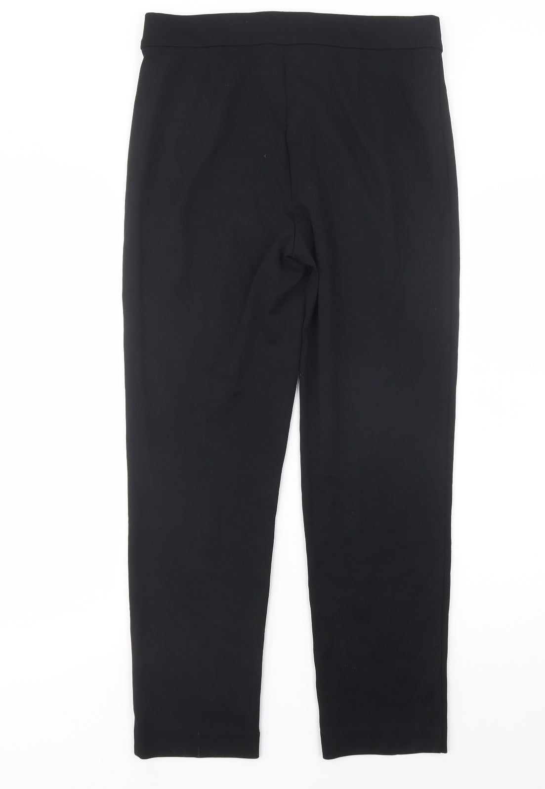 Marks and Spencer Womens Black  Viscose Jogger Trousers Size 12 L28 in Regular